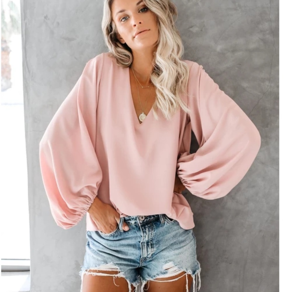 JOANNANA Balloon Sleeve Blouse